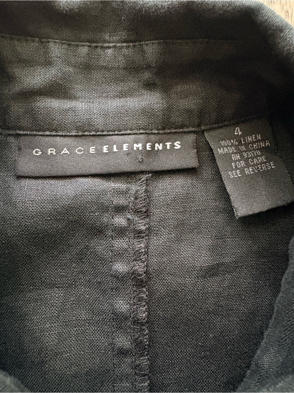 Grace Elements Button-Front Linen Dress - Picture 2 of 3